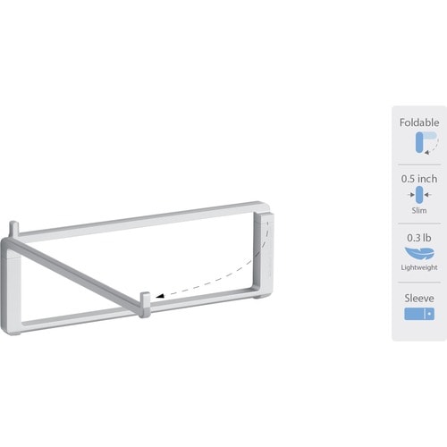 Support pliable pour ordinateur portable Rain Design mBar Pro - Argenté - Relaxez-vous.