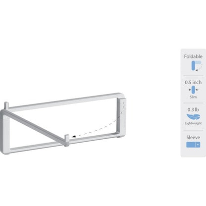 Support pliable pour ordinateur portable Rain Design mBar Pro - Argenté - Relaxez-vous.