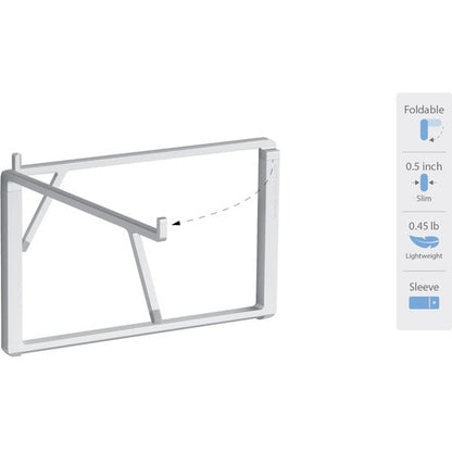 Support pliable pour ordinateur portable Rain Design mBar Pro + Plus - Argent - Take it e