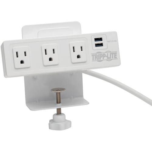 Tripp Lite by Eaton Protect It! TLP310USBCW 3-Outlet Surge Suppressor/