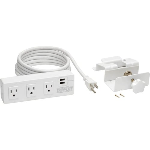 Tripp Lite by Eaton Protect It! TLP310USBCW 3-Outlet Surge Suppressor/