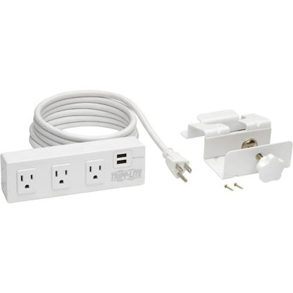 Tripp Lite by Eaton Protect It! TLP310USBCW 3-Outlet Surge Suppressor/