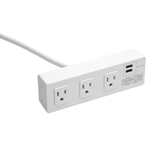 Tripp Lite by Eaton Protect It! TLP310USBCW 3-Outlet Surge Suppressor/