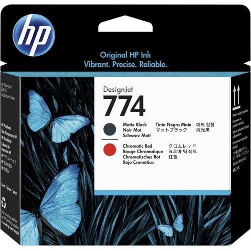 HP 774 Original Inkjet Printhead - Matte Black, Chromatic Re