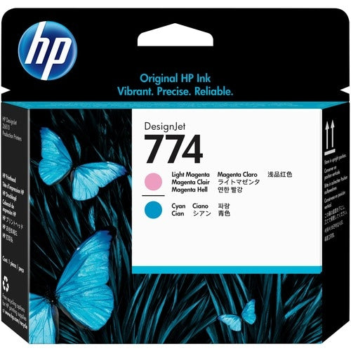 HP 774 Original Inkjet Printhead - Light Magenta, Light Cyan