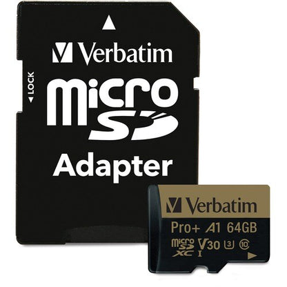 64GB PRO PLUS 666X MICROSDXC MEM CARD ADAP UHSI V30 U3 CLASS 10