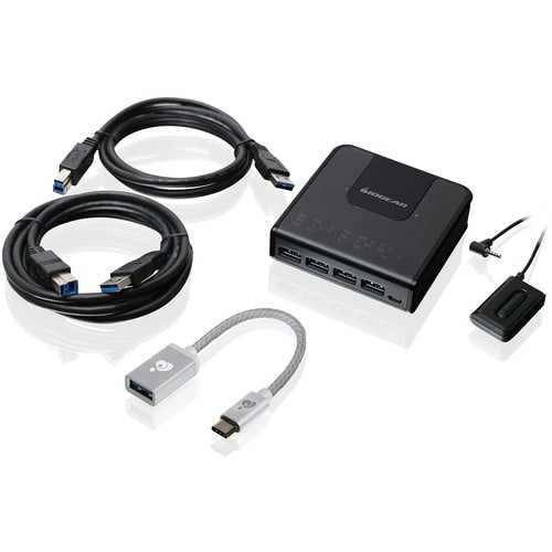 COMPARTICIÓN DE PERIFÉRICOS USB 3.0 4X2 CON USB-C