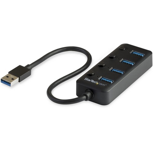 Concentrador USB 3.0 de 4 puertos StarTech.com - USB tipo A a 4 puertos USB