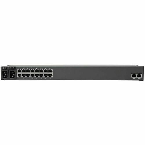 Serveur de console série 16 ports, 2 ports USB, double GBE, 4 Go de mémoire flash 1U