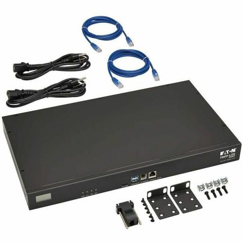 Serveur de console série 16 ports, 2 ports USB, double GBE, 16 Go de mémoire flash 1U