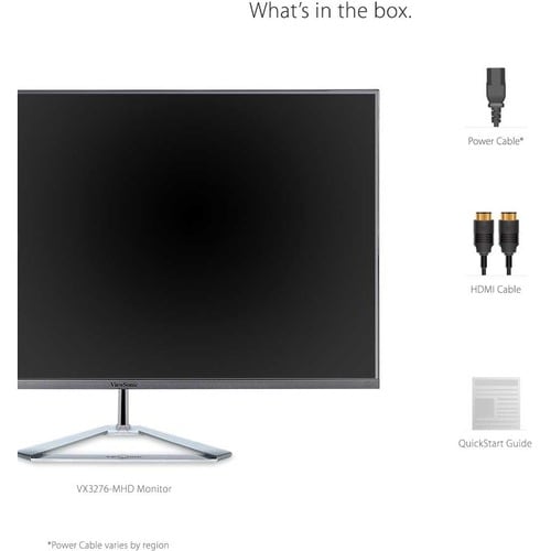 Pantalla Viewsonic de 32", panel IPS, resolución de 1920 x 1080 - 31,5" visibles - In
