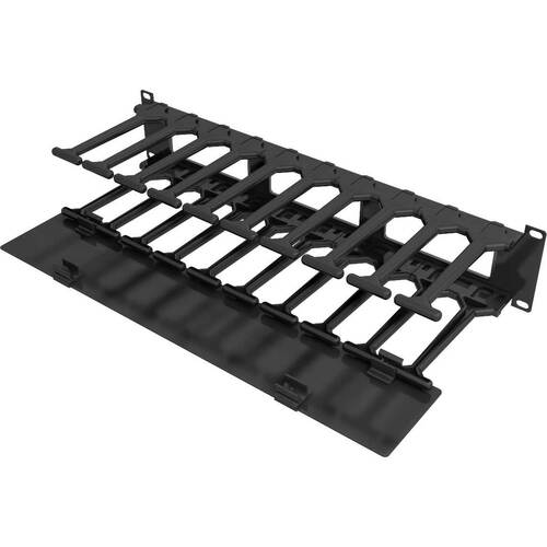 Gestor de cables horizontal Vertiv™, de un solo lado con cubierta (cantidad 1) - Gestor de cables