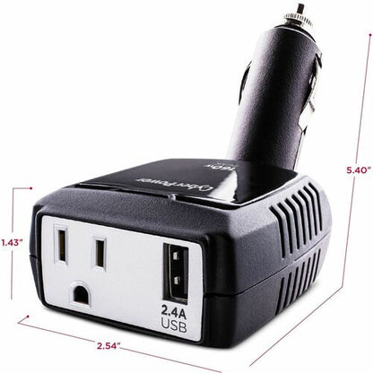 Cyber Power CyberPower 160W Power Inverter - Black - Input Voltage: 12