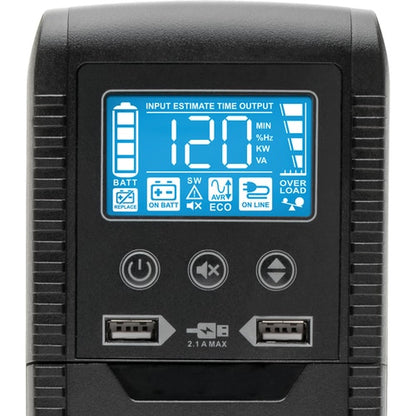 Tripp Lite by Eaton ECO1000LCD 1000VA Tower UPS - Tower - AVR - 7 Hour