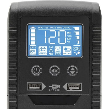 Tripp Lite by Eaton ECO1500LCD 1440VA Tower UPS - Tower - AVR - 7 Hour