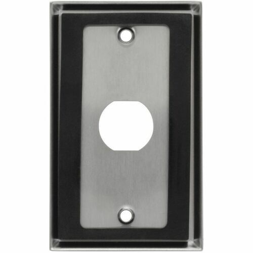 Placa de pared de mamparo RJ45 N206-FP01-IND de Tripp Lite by Eaton, 1 corte, industrial, de metal.