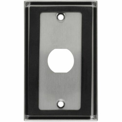 Placa de pared de mamparo RJ45 N206-FP01-IND de Tripp Lite by Eaton, 1 corte, industrial, de metal.