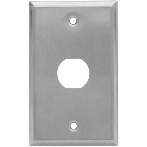 Placa de pared de mamparo RJ45 N206-FP01-IND de Tripp Lite by Eaton, 1 corte, industrial, de metal.