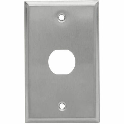 Placa de pared de mamparo RJ45 N206-FP01-IND de Tripp Lite by Eaton, 1 corte, industrial, de metal.