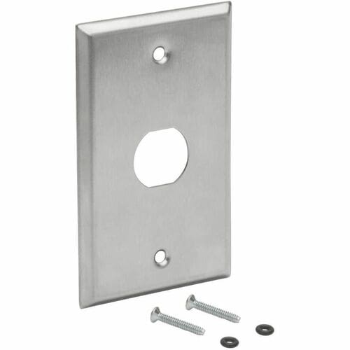 Tripp Lite by Eaton N206-FP01-IND RJ45 Bulkhead Wall Plate, 1 Cutout, Industrial