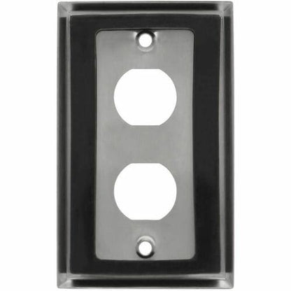 Placa de pared de mamparo RJ45 N206-FP02-IND de Tripp Lite by Eaton, 2 cortes, industrial, de metal.