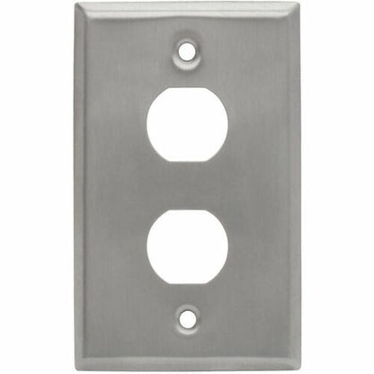 Placa de pared de mamparo RJ45 N206-FP02-IND de Tripp Lite by Eaton, 2 cortes, industrial, de metal.