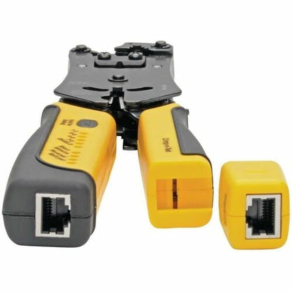 Crimpadora de cables RJ11/RJ12/RJ45 de Tripp Lite by Eaton con conector integrado