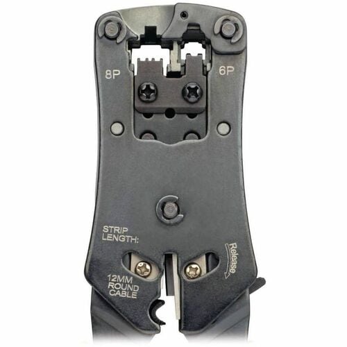 Crimpadora de cables RJ11/RJ12/RJ45 de Tripp Lite by Eaton con conector integrado