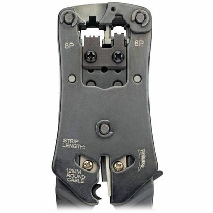 Crimpadora de cables RJ11/RJ12/RJ45 de Tripp Lite by Eaton con conector integrado