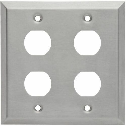 Placa de pared de mamparo RJ45 N206-FP04-IND de Tripp Lite by Eaton, 4 cortes, Industrial