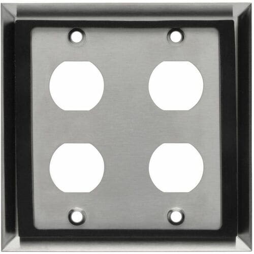 Placa de pared de mamparo RJ45 N206-FP04-IND de Tripp Lite by Eaton, 4 cortes, Industrial