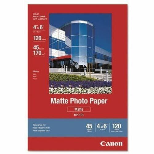 MP-101 4 X 6 MATTE PHOTO PAPER 120 SHEETS/PKG