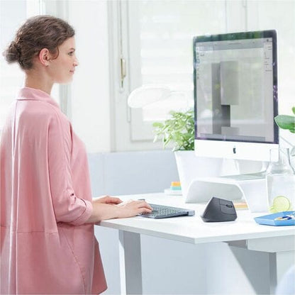Ratón ergonómico vertical avanzado Logitech MX - Óptico - Cable/Inalámbrico