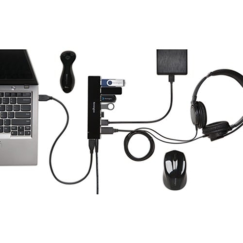 Hub USB 3.0 Kensington 7 ports avec chargeur - USB - Externe