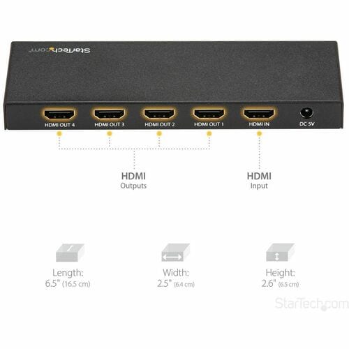 Répartiteur HDMI 4K 4 ports Répartiteur HDMI 2.0 1 x 4 voies