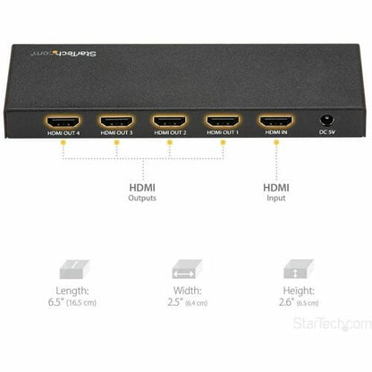 Répartiteur HDMI 4K 4 ports Répartiteur HDMI 2.0 1 x 4 voies