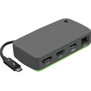 Station d'accueil de voyage IOGEAR Thunderbolt 3 avec vidéo 4K - pour ordinateur portable/tablette - USB Type-C