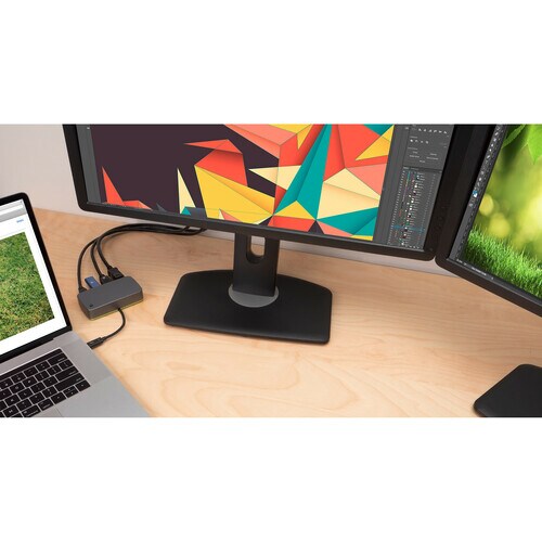 Station d'accueil de voyage IOGEAR Thunderbolt 3 avec vidéo 4K - pour ordinateur portable/tablette - USB Type-C