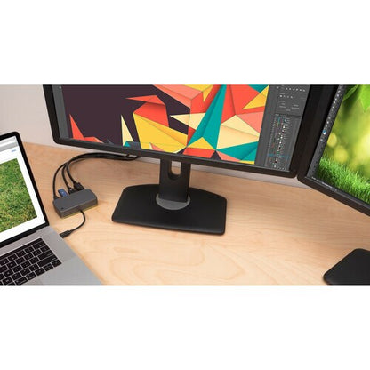Station d'accueil de voyage IOGEAR Thunderbolt 3 avec vidéo 4K - pour ordinateur portable/tablette - USB Type-C