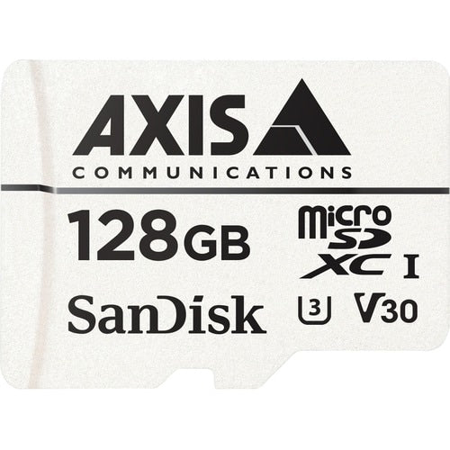 AXIS 128 GB UHS-III (U3) microSDXC - 10 - 100 MB/s Read - 50 MB/s Write - 3 Year