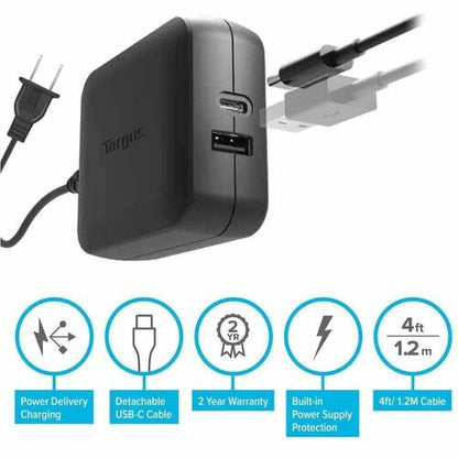Cargador USB-C/USB-A Targus de 65 W