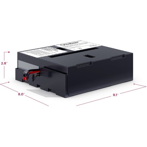 Cyber Power CyberPower RB1250X4 Battery Kit - 5000 mAh - 12 V DC - Lea