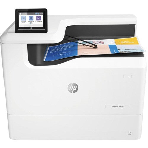 HP 755dn Desktop Page Wide Array Printer - Color - 55 ppm Mo