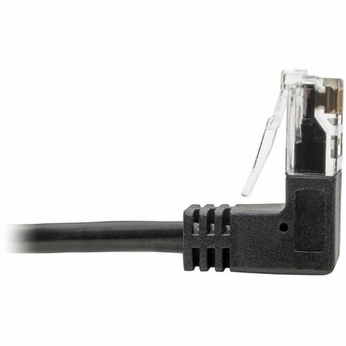 1FT BLCK CAT6 SLIM RT ANG CBL