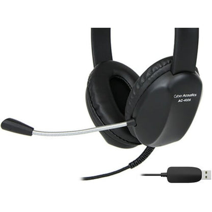 Auriculares estéreo USB Cyber ​​Acoustics AC-4006