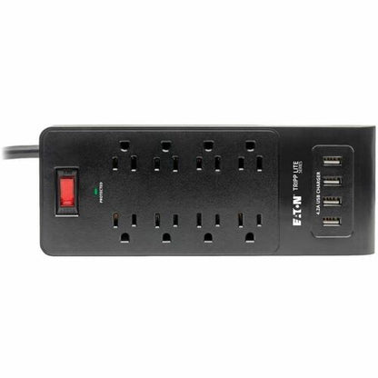 Tripp Lite Surge Protector Power Strip 8-Outlets 4 USB Ports 6ft Cord