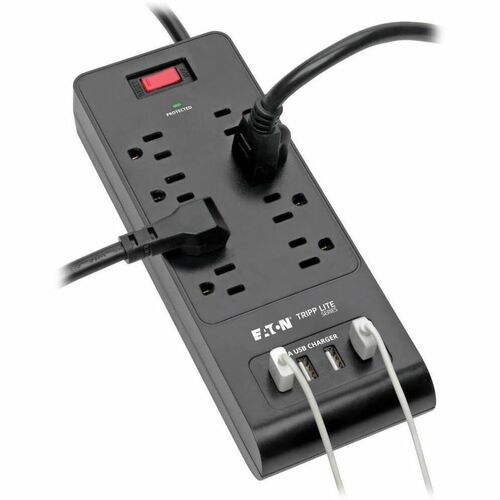 Tripp Lite Surge Protector Power Strip 8-Outlets 4 USB Ports 6ft Cord
