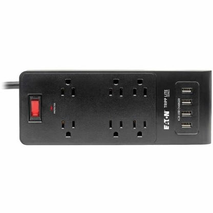 Tripp Lite Surge Protector Power Strip 6-Outlets 4 USB Ports 6ft Cord