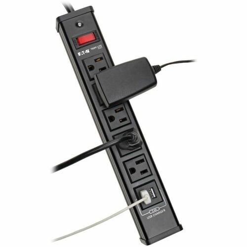 Tripp Lite Surge Protector Power Strip 5-Outlet 2 USB Charging Ports 6