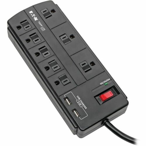 Tripp Lite Surge Protector Power Strip 8-Outlet 2 USB Charging Ports 8